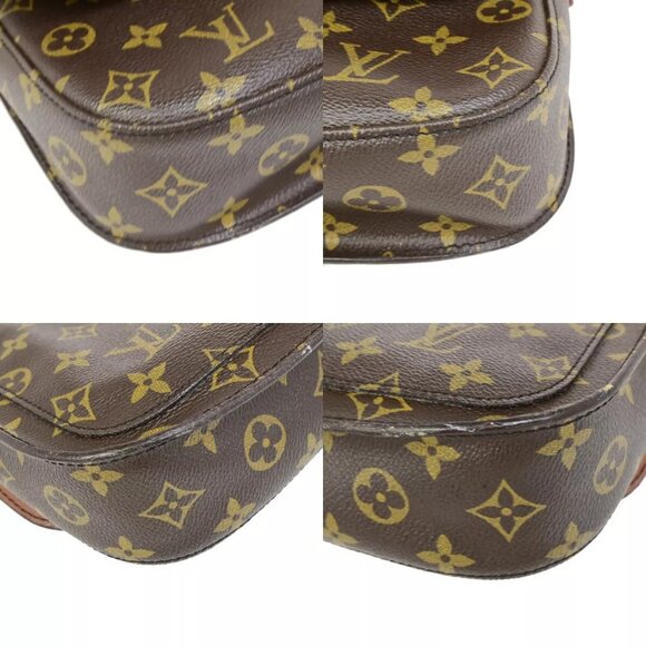 LOUIS VUITTON Saint Cloud MM Shoulder Bag Monogram Leather Brown - Picture 7 of 15